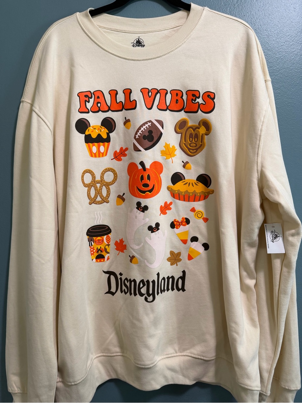 Disneyland Halloween 2026 Fall Vibes Long Sleeve Pullover Sweatshirt Unisex XL